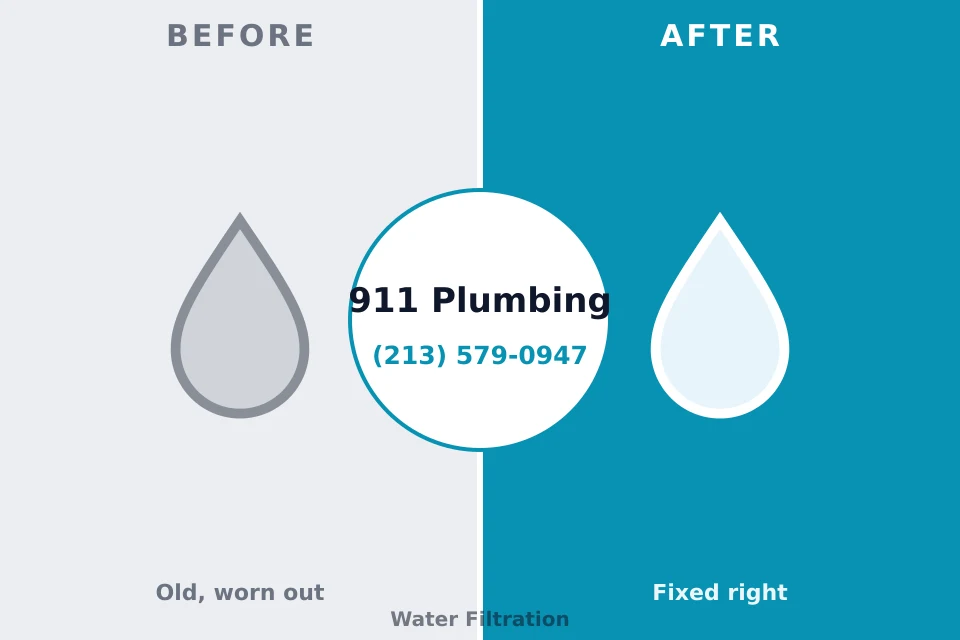 Before and after: plumbing repair Vonore, TN